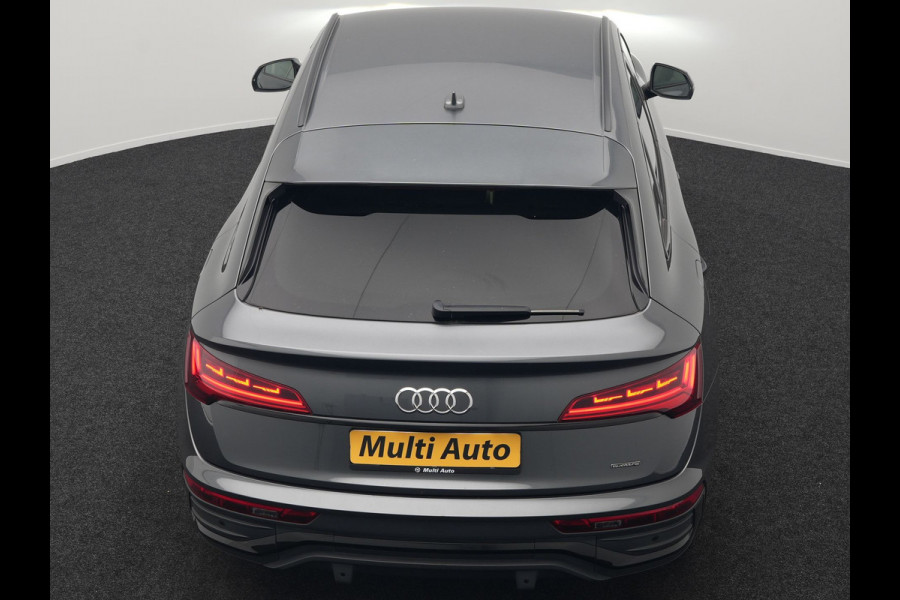 Audi Q5 Sportback 50 TFSI e S Line Plug In Hybrid 300pk Dealer O.H PHEV | Luchtvering | Matrix LED | 21"Audi Sport L.M | Sfeerverlichting | Lederen Sportstoelen Verwarmd | Cruise Control | Navigatie | Virtual | DAB |