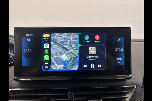 Peugeot 5008 1.2 Aut. PureTech Allure Pack 7-Persoons Navi Carplay Virtual Cockpit Adaptive Cruise Control PDC VA+Camera 18" LM Velgen Half leder