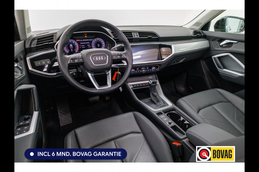 Audi Q3 Sportback 35 TFSI Edition 150 PK | NL Auto | Panoramadak | Leer | 360 camera | El. achterklep Stoelverwarming, Navigatie, App-connect, Lane assist, Cruise, Led verlichting, Regensensor