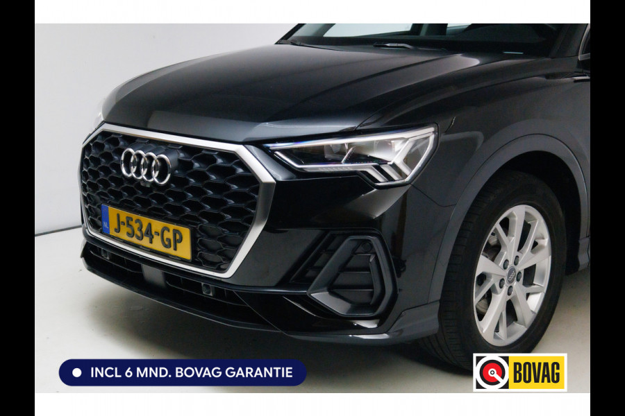Audi Q3 Sportback 35 TFSI Edition 150 PK | NL Auto | Panoramadak | Leer | 360 camera | El. achterklep Stoelverwarming, Navigatie, App-connect, Lane assist, Cruise, Led verlichting, Regensensor
