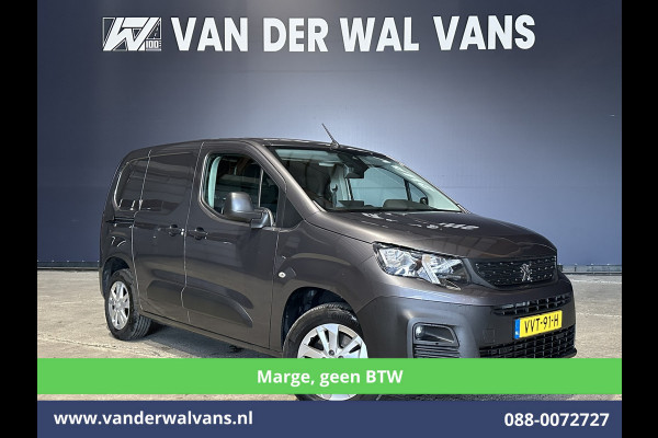 Peugeot Partner 1.2 PureTech **Marge, Geen BTW** 131pk Automaat Benzine L1H1 Euro6 Airco | 3-Zits | Camera | Navigatie | Apple Carplay Cruisecontrol, Android Auto, Parkeersensoren, Bijrijdersbank