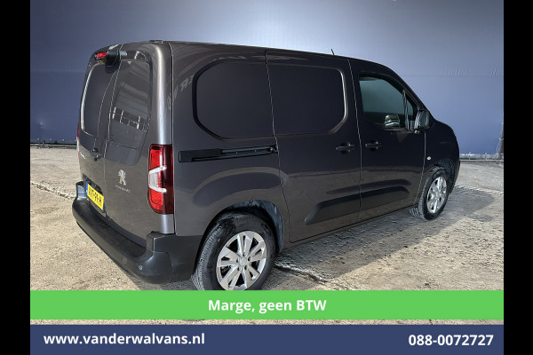 Peugeot Partner 1.2 PureTech **Marge, Geen BTW** 131pk Automaat Benzine L1H1 Euro6 Airco | 3-Zits | Camera | Navigatie | Apple Carplay Cruisecontrol, Android Auto, Parkeersensoren, Bijrijdersbank