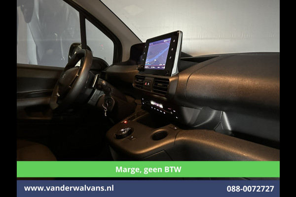 Peugeot Partner 1.2 PureTech **Marge, Geen BTW** 131pk Automaat Benzine L1H1 Euro6 Airco | 3-Zits | Camera | Navigatie | Apple Carplay Cruisecontrol, Android Auto, Parkeersensoren, Bijrijdersbank