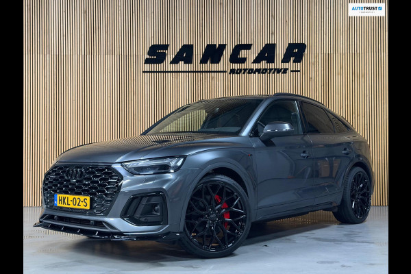 Audi Q5 Sportback 55 TFSI e S-Line PANO|LUCHTVERING|TREKHAAK|AMBIENT|MATRIX|CRUISE|KEYLESS|OPTIK ZWART|22 INCH LMV