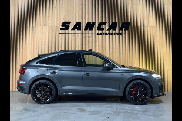 Audi Q5 Sportback 55 TFSI e S-Line PANO|LUCHTVERING|TREKHAAK|AMBIENT|MATRIX|CRUISE|KEYLESS|OPTIK ZWART|22 INCH LMV