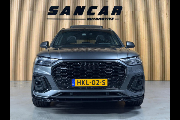 Audi Q5 Sportback 55 TFSI e S-Line PANO|LUCHTVERING|TREKHAAK|AMBIENT|MATRIX|CRUISE|KEYLESS|OPTIK ZWART|22 INCH LMV