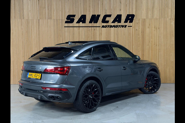 Audi Q5 Sportback 55 TFSI e S-Line PANO|LUCHTVERING|TREKHAAK|AMBIENT|MATRIX|CRUISE|KEYLESS|OPTIK ZWART|22 INCH LMV