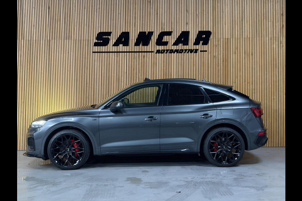 Audi Q5 Sportback 55 TFSI e S-Line PANO|LUCHTVERING|TREKHAAK|AMBIENT|MATRIX|CRUISE|KEYLESS|OPTIK ZWART|22 INCH LMV