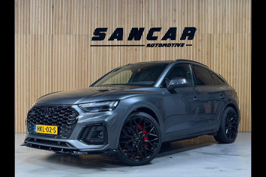 Audi Q5 Sportback 55 TFSI e S-Line PANO|LUCHTVERING|TREKHAAK|AMBIENT|MATRIX|CRUISE|KEYLESS|OPTIK ZWART|22 INCH LMV