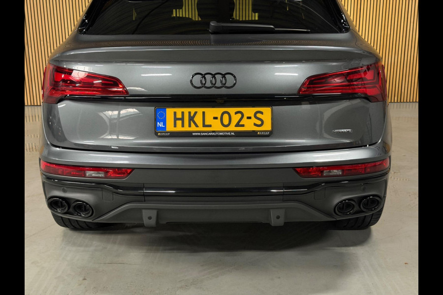 Audi Q5 Sportback 55 TFSI e S-Line PANO|LUCHTVERING|TREKHAAK|AMBIENT|MATRIX|CRUISE|KEYLESS|OPTIK ZWART|22 INCH LMV