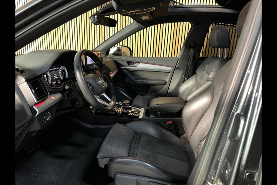 Audi Q5 Sportback 55 TFSI e S-Line PANO|LUCHTVERING|TREKHAAK|AMBIENT|MATRIX|CRUISE|KEYLESS|OPTIK ZWART|22 INCH LMV