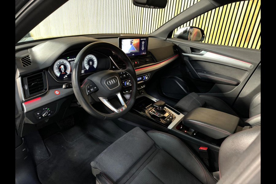 Audi Q5 Sportback 55 TFSI e S-Line PANO|LUCHTVERING|TREKHAAK|AMBIENT|MATRIX|CRUISE|KEYLESS|OPTIK ZWART|22 INCH LMV