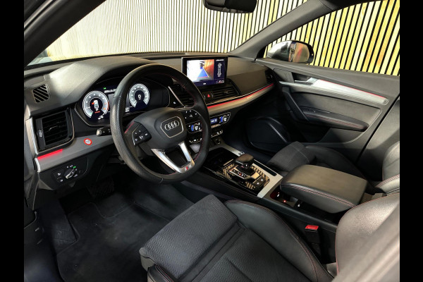 Audi Q5 Sportback 55 TFSI e S-Line PANO|LUCHTVERING|TREKHAAK|AMBIENT|MATRIX|CRUISE|KEYLESS|OPTIK ZWART|22 INCH LMV