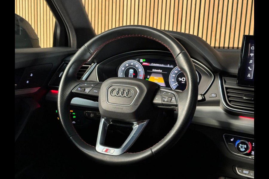 Audi Q5 Sportback 55 TFSI e S-Line PANO|LUCHTVERING|TREKHAAK|AMBIENT|MATRIX|CRUISE|KEYLESS|OPTIK ZWART|22 INCH LMV