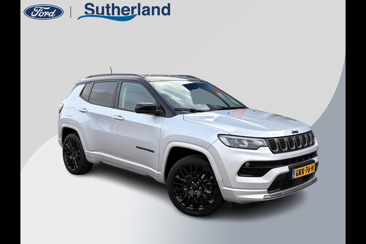 Jeep Compass 4xe 240 Plug-in Hybrid Electric Trailhawk Afneembare trekhaak | Achteruitrij camera | Leder bekleding |