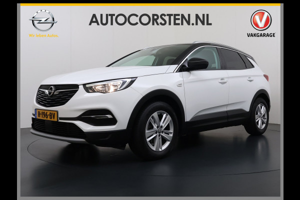 Opel Grandland X T 131PK AUT-8 Trekhaak Navi Camera Ecc Apple Carplay Android Auto Pdc Business Executive Elek.Achterklep Bi-Coulour AGR-Comfort Stoel Lane Assist Isofix Lmv Zwart Dak Keyless Origineel Nederlandse Auto