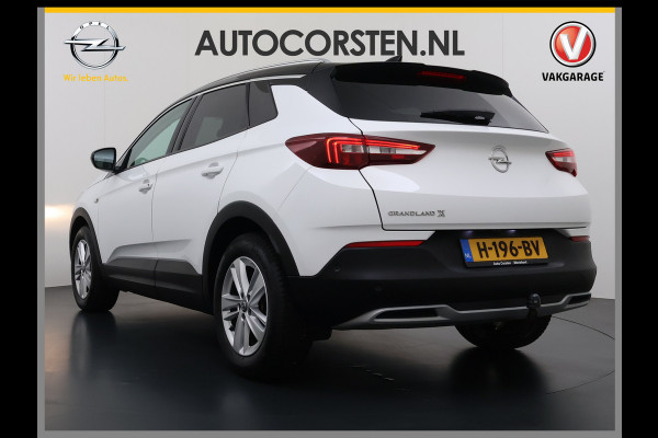 Opel Grandland X T 131PK AUT-8 Trekhaak Navi Camera Ecc Apple Carplay Android Auto Pdc Business Executive Elek.Achterklep Bi-Coulour AGR-Comfort Stoel Lane Assist Isofix Lmv Zwart Dak Keyless Origineel Nederlandse Auto