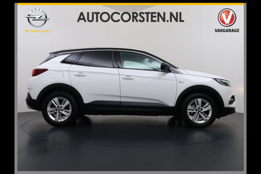 Opel Grandland X T 131PK AUT-8 Trekhaak Navi Camera Ecc Apple Carplay Android Auto Pdc Business Executive Elek.Achterklep Bi-Coulour AGR-Comfort Stoel Lane Assist Isofix Lmv Zwart Dak Keyless Origineel Nederlandse Auto