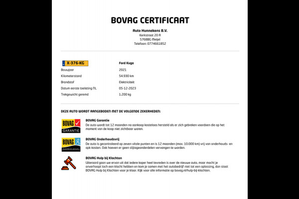 Ford Kuga 2.5 PHEV ST-line Open dak | Adapt. Cruise | B&O | Achteruitrij camera | Stuur-/stoelverwarming | Head-up | Carplay