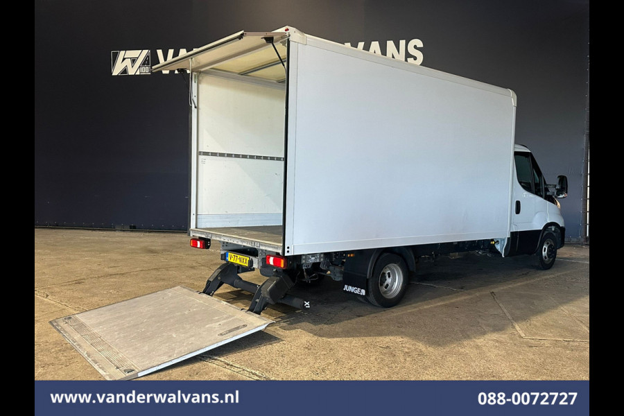 Iveco Daily 35C16H 157pk Dubbel Lucht Bakwagen Laadklep Euro6 Airco | 1010kg laadvermogen Bijrijdersbank