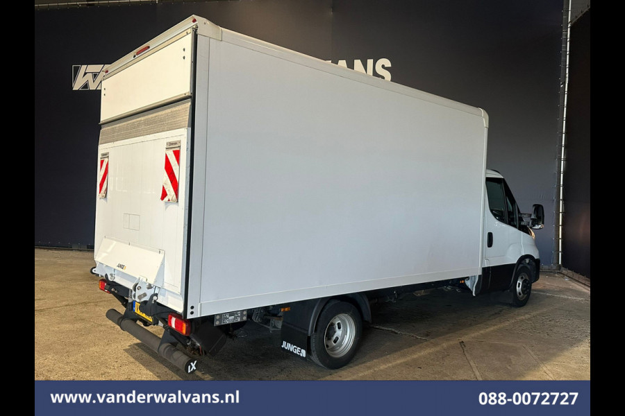 Iveco Daily 35C16H 157pk Dubbel Lucht Bakwagen Laadklep Euro6 Airco | 1010kg laadvermogen Bijrijdersbank