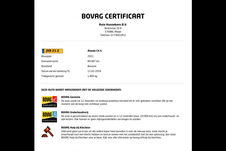 Mazda CX-5 2.0 SkyActiv-G 165 Comfort 360 Camera | Stuur-/stoelverwarming | Navigatie | Cruise-/climate control | Head-up | Carplay