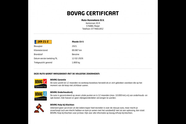 Mazda CX-5 2.0 SkyActiv-G 165 Comfort 360 Camera | Stuur-/stoelverwarming | Navigatie | Cruise-/climate control | Head-up | Carplay