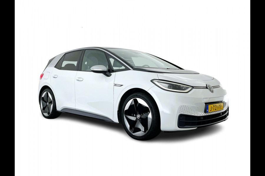Volkswagen ID.3 First Max 58 kWh [ 3-Fase-11kW ] {SOH-89%} (INCL-BTW) *HEATPUMP | PANO | HEAD-UP | ADAPTIVE-CRUISE | IQ-LIGHTS | BLINDSPOT | CAMERA | KEYLESS | MICROFIBRE | AMBIENTLIGHT | NAVI-FULLMAP | DAB+ | ECC | HEATED-SPORTSEATS | DIGI-COCKPIT |