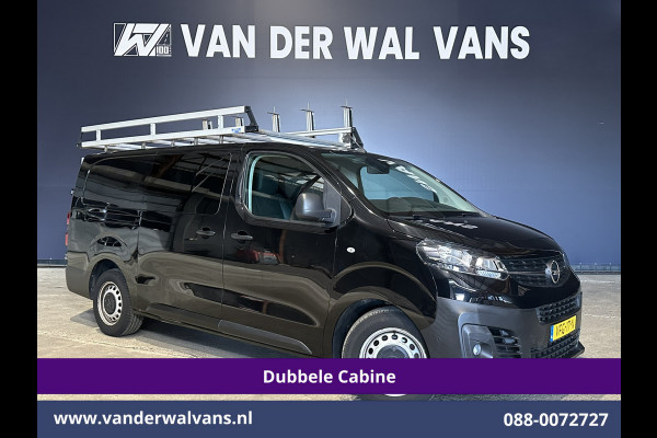 Opel Vivaro 2.0 CDTI 123pk L3H1 Glasresteel Dubbele cabine Euro6 Airco | 5-Zits | Camera | Navigatie | Apple Carplay Android Auto, Cruisecontrol, 2500kg Trekhaak, Parkeersensoren