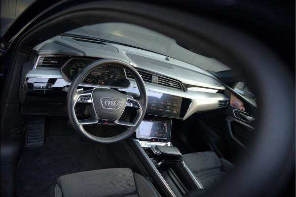 Audi e-tron e-tron 55 quattro advanced Pro Line S 95 kWh S-Line | Panoramadak | Bang & Olufsen | Stoelverwarming | Head-Up Display | 360 Camera | Matrix LED | Luchtvering | Memory Seat | Keyless | Elektrisch Verstelbare Stoelen | B&O