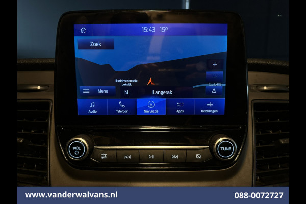 Ford Transit Custom 2.0 TDCI 131pk L2H1 Euro6 Airco | Camera | Leder | Navigatie | LED | Cruisecontrol Verwarmde Voorruit, Parkeersensoren, Bijrijdersbank, 2800kg trekvermogen