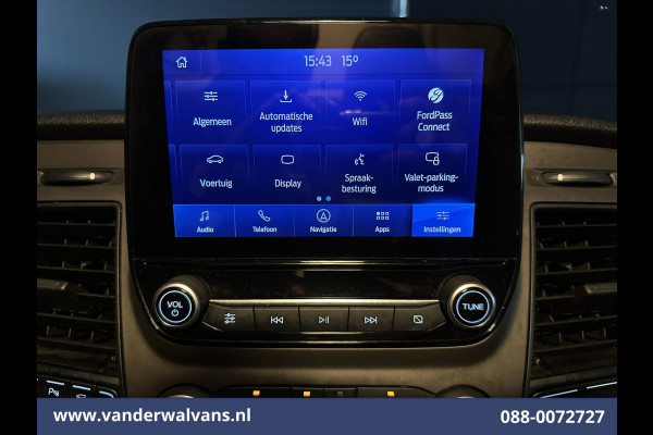 Ford Transit Custom 2.0 TDCI 131pk L2H1 Euro6 Airco | Camera | Leder | Navigatie | LED | Cruisecontrol Verwarmde Voorruit, Parkeersensoren, Bijrijdersbank, 2800kg trekvermogen