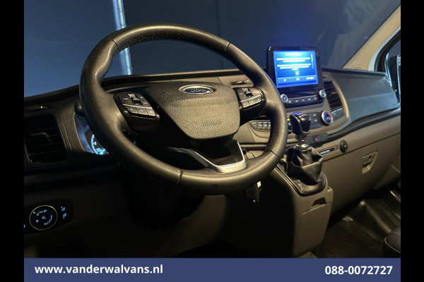 Ford Transit Custom 2.0 TDCI 131pk L2H1 Euro6 Airco | Camera | Leder | Navigatie | LED | Cruisecontrol Verwarmde Voorruit, Parkeersensoren, Bijrijdersbank, 2800kg trekvermogen