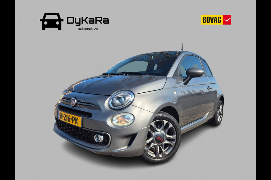 Fiat 500 S 1.2 Sport Carplay, Half leder