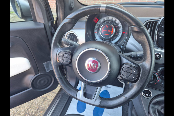 Fiat 500 S 1.2 Sport Carplay, Half leder