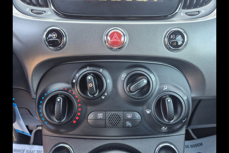 Fiat 500 S 1.2 Sport Carplay, Half leder