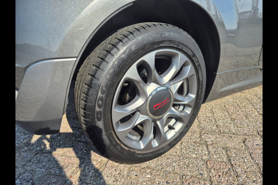 Fiat 500 S 1.2 Sport Carplay, Half leder