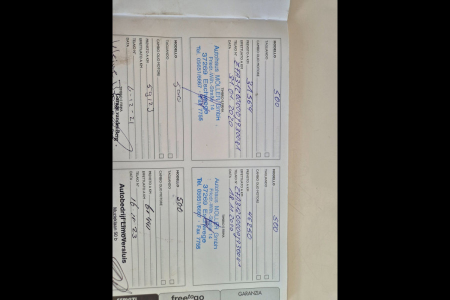 Fiat 500 S 1.2 Sport Carplay, Half leder