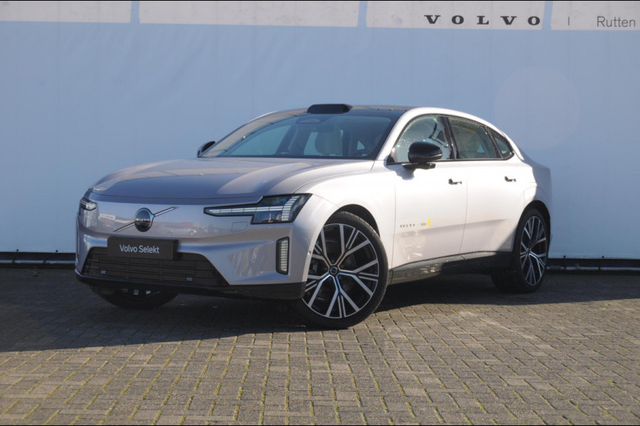 Volvo ES90 333PK Automaat Single Ext. Range Ultra Luchtvering / Bowers & Wilkins / 22" / Pilot Assist Pack / Visual Park assist / Geventileerde voor- en achterstoelen / Panoramadak / Massagefunctie voorstoelen / HD Pixel LED koplampen / Gelaagde zij-ruiten