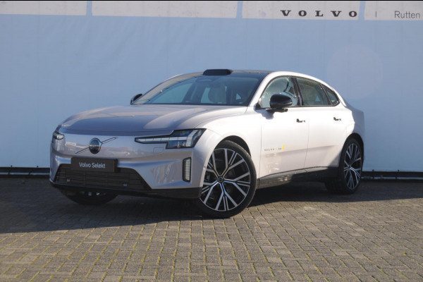 Volvo ES90 333PK Automaat Single Ext. Range Ultra Luchtvering / Bowers & Wilkins / 22" / Pilot Assist Pack / Visual Park assist / Geventileerde voor- en achterstoelen / Panoramadak / Massagefunctie voorstoelen / HD Pixel LED koplampen / Gelaagde zij-ruiten