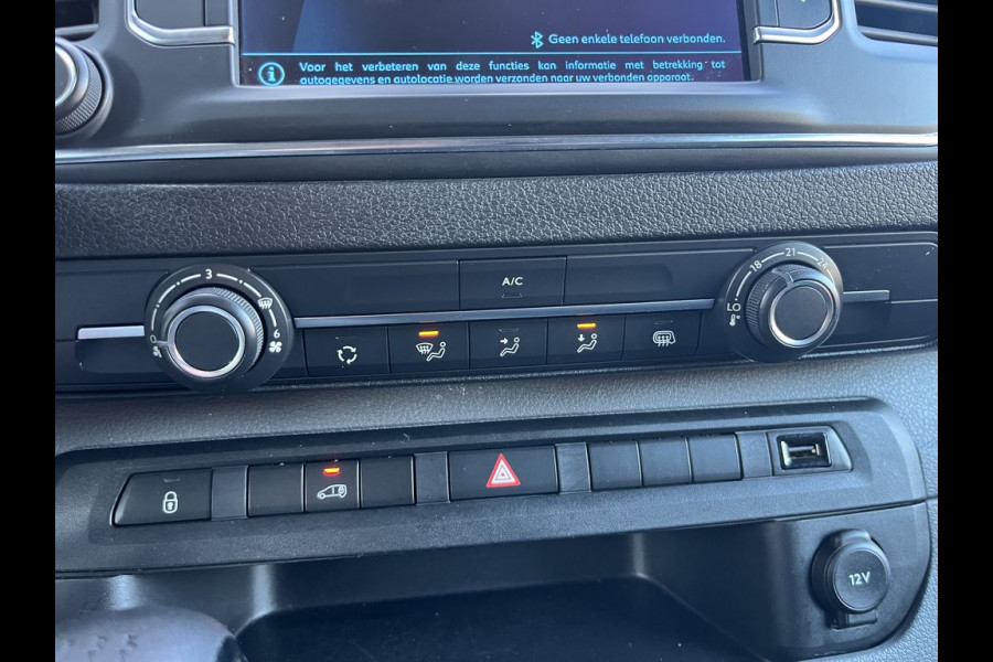 Peugeot Expert 2.0 HDI E6 123pk Premuim Long, 3-zits Lease €276 p/m, Airco, PDC, Carplay, Camera, Onderhouds historie aanwezig