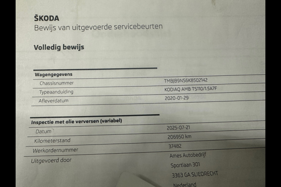 Škoda Kodiaq 1.5 TSI Business Edition CAMERA |TREKHAAK