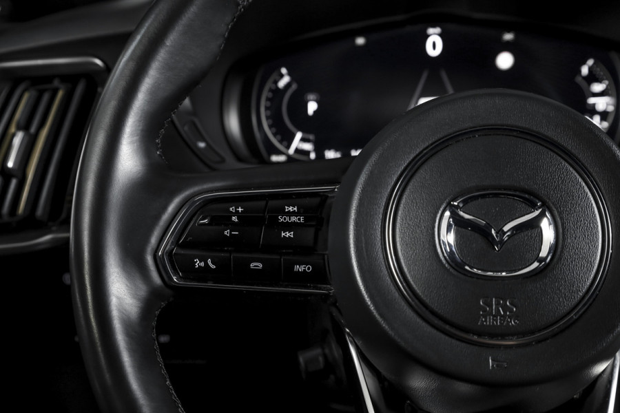 Mazda CX-80 2.5 e-SkyActiv PHEV Homura Plus 7p. | S/K-Panodak | Adapt. Cruise | Elek. Stoel-+verwarming & Ventilatie | Leder | HUD | 360 Camera | Bose | NAV+App. Connect | LM 20" | 9393