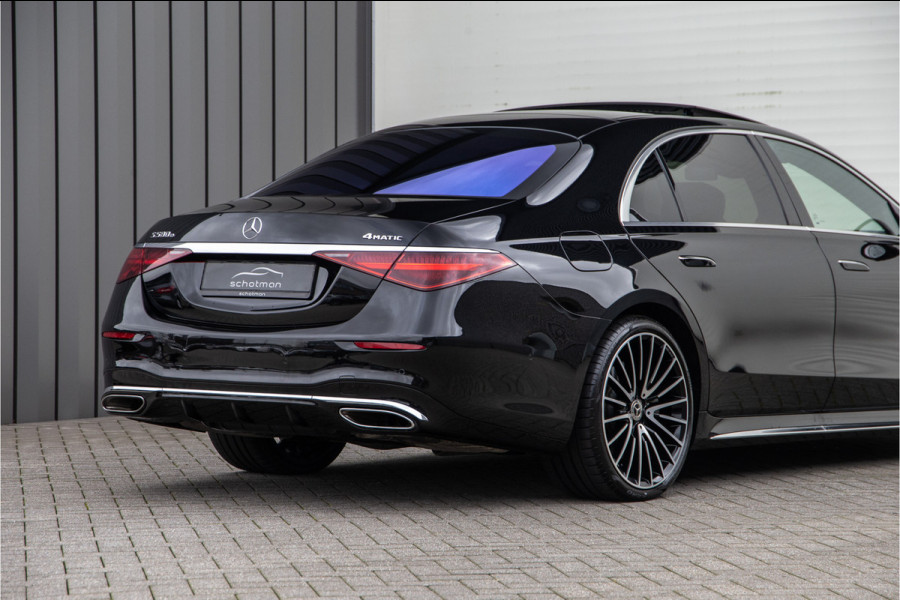 Mercedes-Benz S-Klasse 580 e 4MATIC Lang AMG Line Chauffeurspakket, Massage, Exclusive, Achterasbesturing