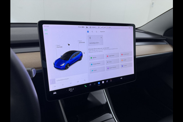 Tesla Model 3 SR+ 325PK Trekhaak AutoPilot Leer PanoramaDak Adaptive Cruise Lmv 18" Camera's Elektr.-Stuur+Stoelen+Spiegels+Geheugen+Easy-Entr Soh 83% Ecc Navi Led DAB Voorverwarmen interieur via App Keyless One-Pedal-Drive 1.000KG Trekgewicht 1e Eigenaar Origineel Nederlandse Auto Fabrieksgarantie op Accu en Motor tot 160.000km/04-12-2027