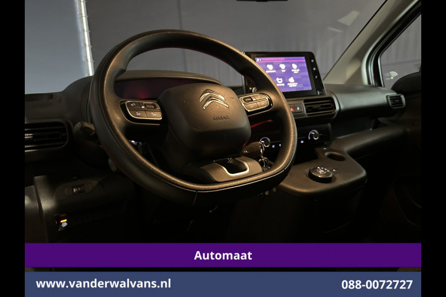 Citroën Berlingo 1.2 PureTech 130pk Automaat L1H1 Benzine Euro6 Airco | 3-Zits | 2x Zijdeur | Navigatie | Camera Apple Carplay, Android Auto, Cruisecontrol, Parkeersensoren, Bijrijdersbank