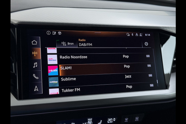 Audi Q4 e-tron 40 204pk AUT. 82kWh Advanced Launch Ed. SOH 97% Warmtepomp Matrix-Led Adaptive-Cruis Audi-Sound System Apple Carplay Android Aut 3 fase laden Stoelverwarming Lmv 20" DAB Bluetooth Elek.Achterklep € 63.000 nieuw Origineel Nederlandse Auto