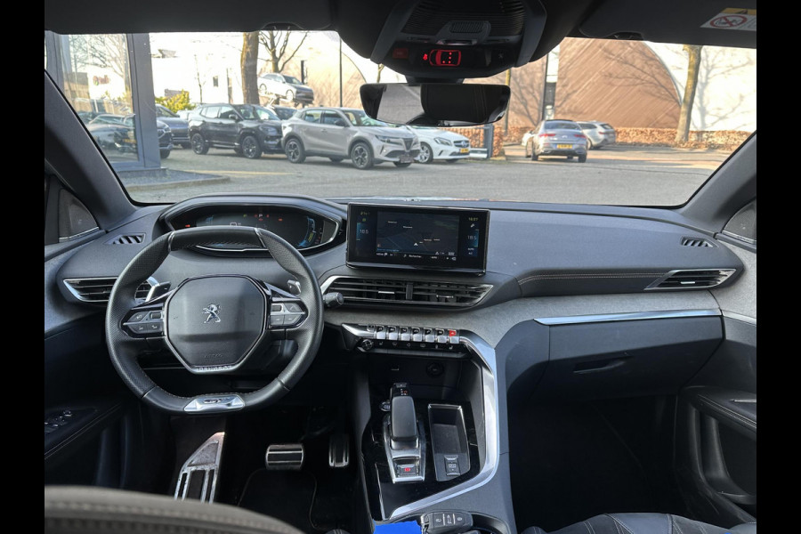 Peugeot 3008 1.6 HYbrid 225 GT PHEV | BLACK OPTIC| FOCAL AUDIO| STOELVERWARMING| CAMERA VOOR+ ACHTER| ADAPTIVE CRUISE CONTROL| DODE HOEK SENSOR| ELEK. ACHTERKLEP| STANDKACHEL