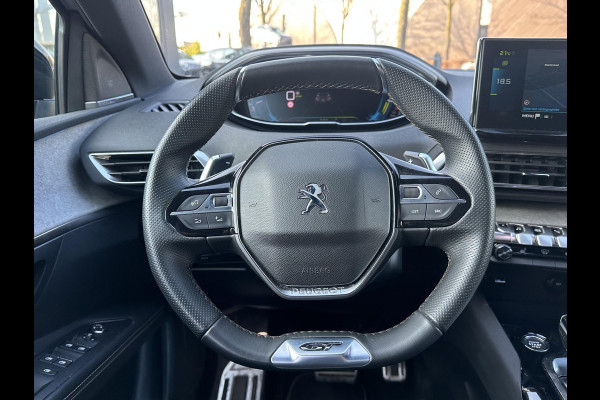 Peugeot 3008 1.6 HYbrid 225 GT PHEV | BLACK OPTIC| FOCAL AUDIO| STOELVERWARMING| CAMERA VOOR+ ACHTER| ADAPTIVE CRUISE CONTROL| DODE HOEK SENSOR| ELEK. ACHTERKLEP| STANDKACHEL