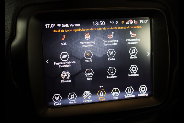 Jeep Renegade 4xe 240 Plug-in Hybrid Electric S / Aut / Navi / Cruise / Camera / Leder / Open Panoramadak / Led / Pdc / 19 Inch